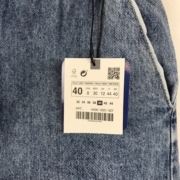 Zara x Disney Toy Story Paperbag High Waisted‎ Jeans Size 8 - Picture 12 of 15